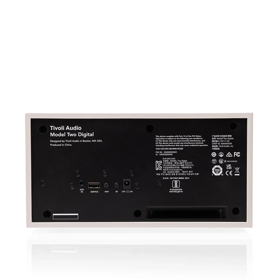Tivoli Audio Model Two Digital Bluetooth Kaiutin (Valkoinen/Hopea)