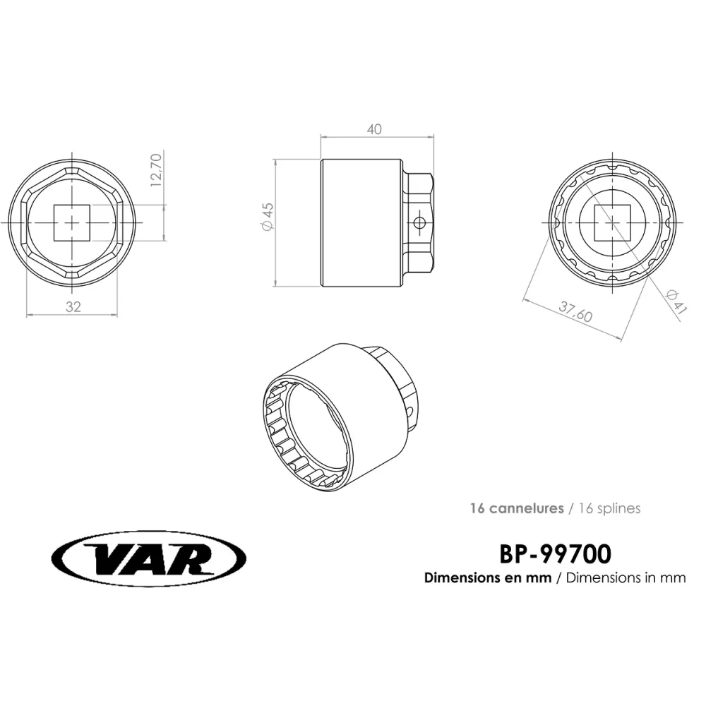 Työkalu Shimano VAE STEPS VAR kampiakselin lukitusmutteriin BP-99700