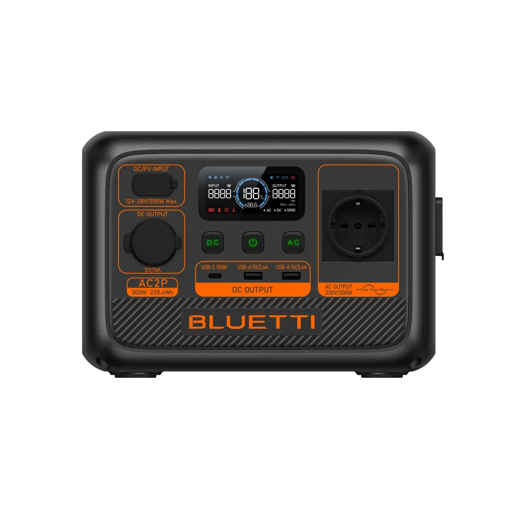 Kannettava BLUETTI AC2P voimalaitos | 300W 230,4Wh BLUETTI-EU