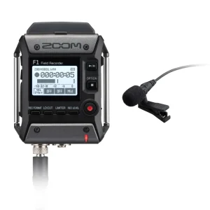 Zoom F1-LP Field Recorder + Lavalier mikrofoni