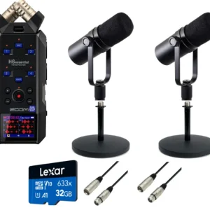 Zoom H6e Essential Podcast Paketti (2 Henkilöä)