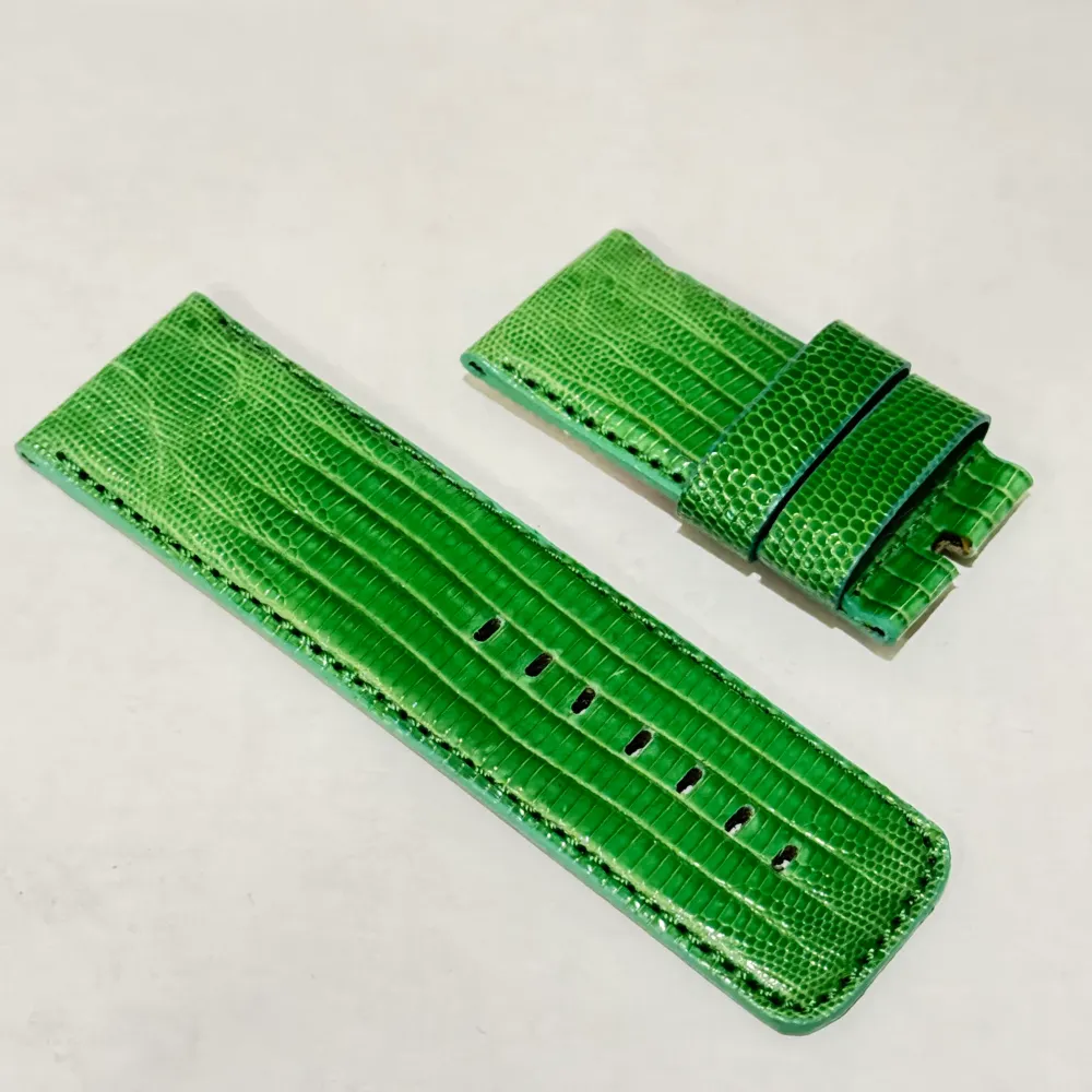 Capodagli 30mm vihreä lisko nahkahihna CAP-0002