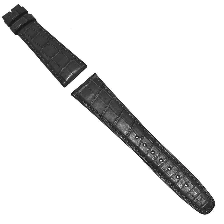 IWC-standardin mattamustat alligaattorihihnat 22/16 Ardiglione-soljelle IWA00948 22/16