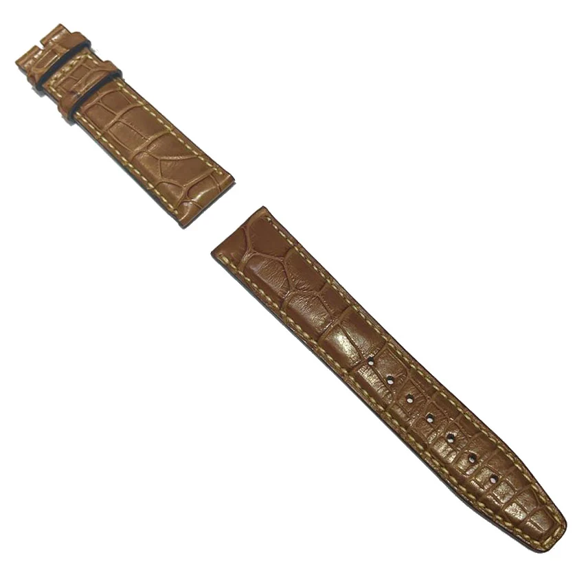 IWC-standardin mattaruskeat alligaattorihihnat 20/18 Ardiglione-soljelle IWA11536