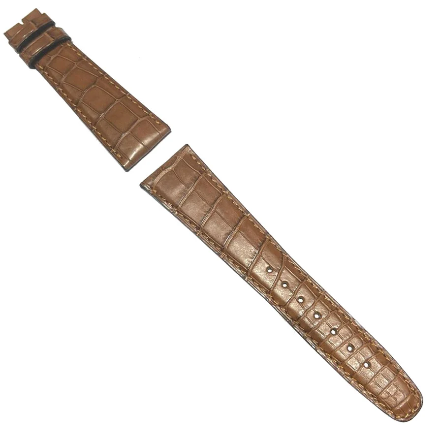 IWC-standardin mattaruskeat alligaattorihihnat 22/16 Ardiglione-soljelle IWA00947 22/16