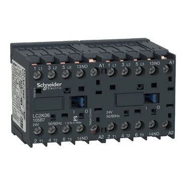 Schneider-kontaktor, 3-polig, 9 , 48 V växelström, TeSys K, vändbar, LC2K09105E7
