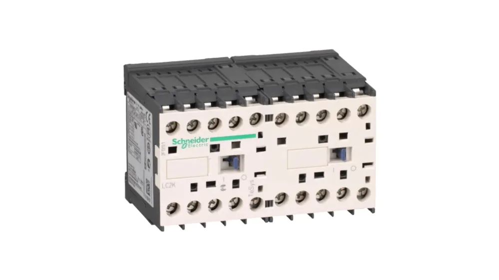 Schneider-kontaktor, 3-polig, 9 , 48 V växelström, TeSys K, vändbar, LC2K09105E7