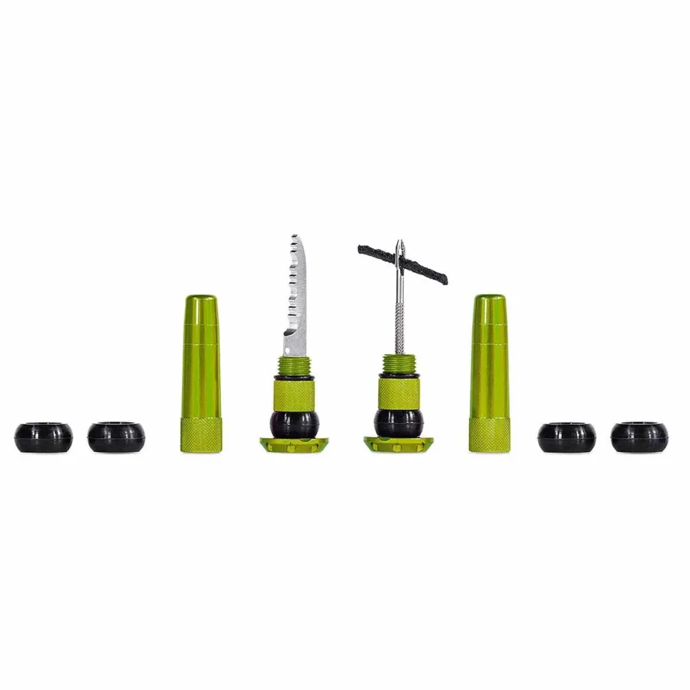 MUC OFF Integroitu Tubeless Repair Kit Vihreä