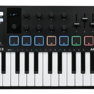 Arturia MiniLab 3 MIDI-Kosketinsoittimet (Musta)