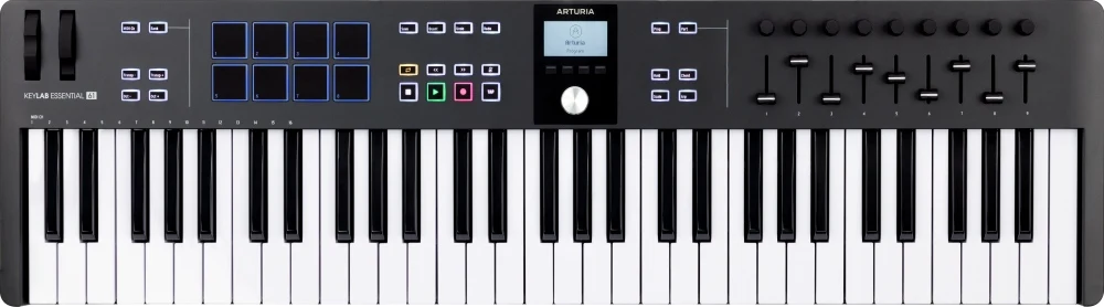 Arturia KeyLab Essential MK3-61 MIDI-Kosketinsoitin (Musta)