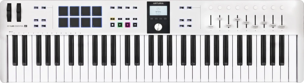 Arturia KeyLab Essential MK3-61 MIDI-Kosketinsoitin (Valkoinen)