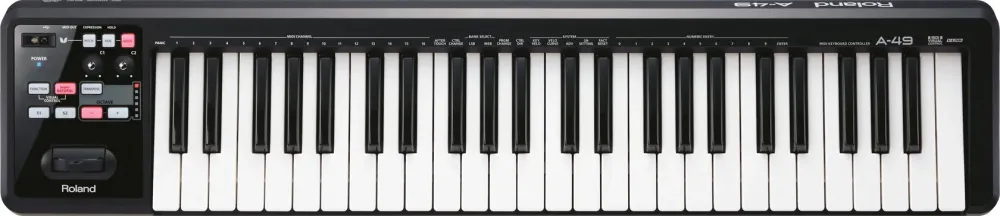 Roland -49-BK MIDI-Kosketinsoitin (Musta)