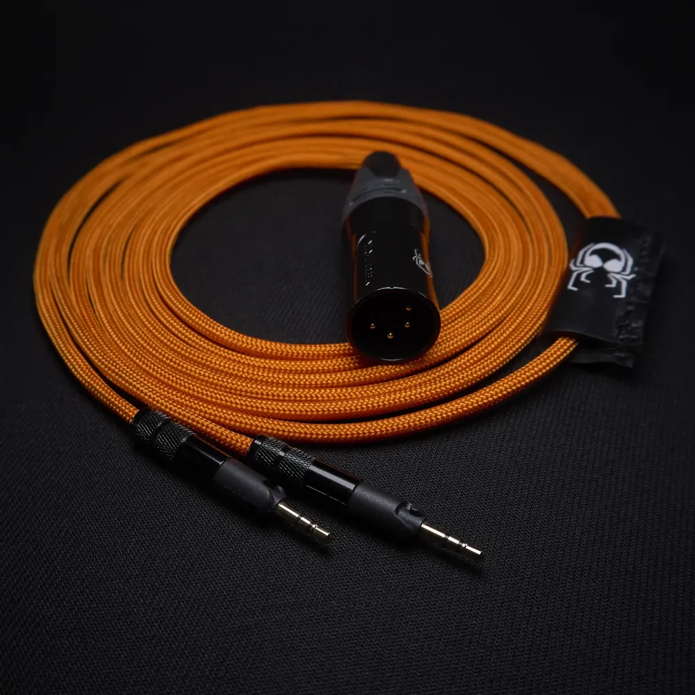 Audio Technica ATH-R70x -mukautuskaapeli (kaksoislukitus 2,5 mm) - Medusa-sarja Arachne Audio