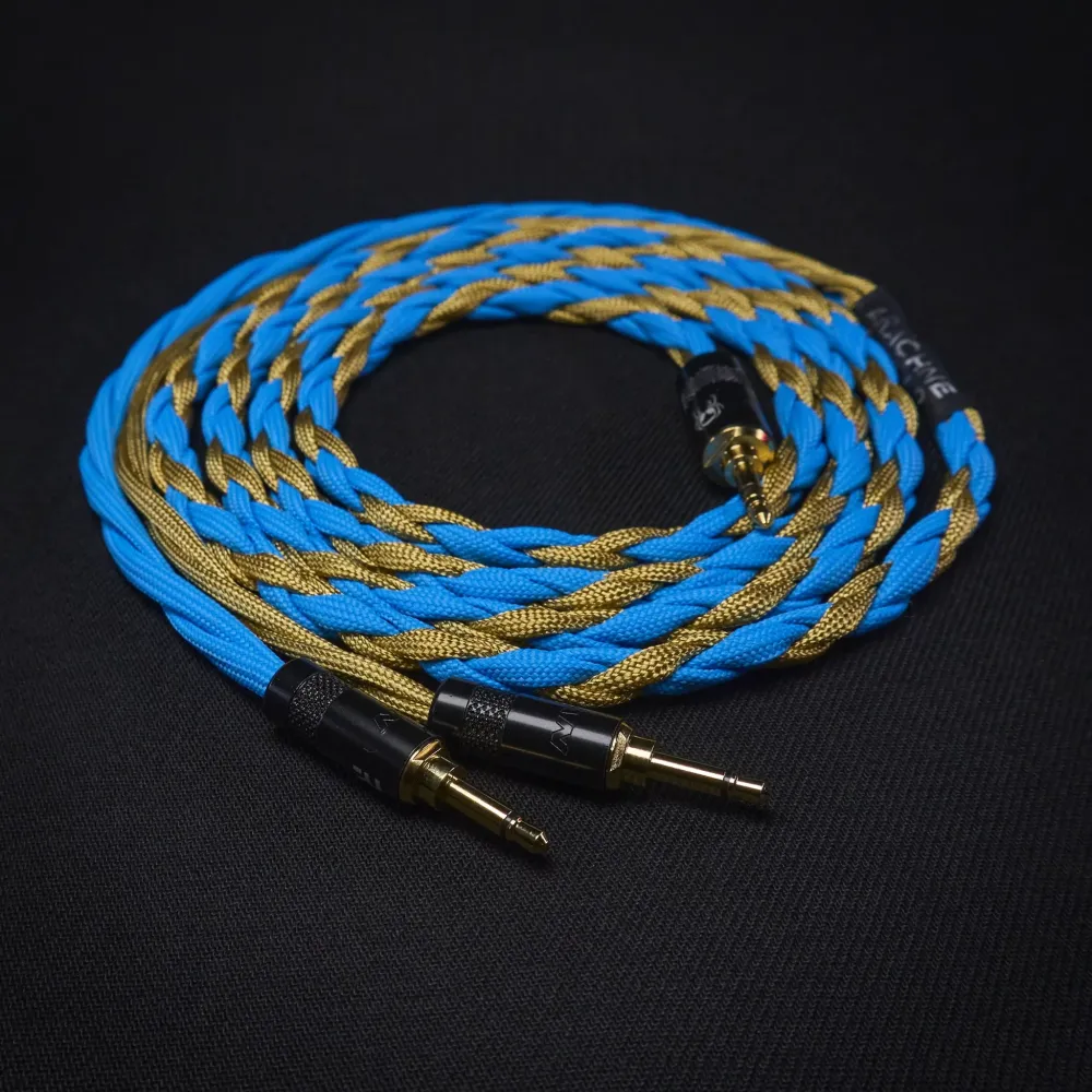 Fostex TH919-, TH910- ja RP-lippulaivamallien kustomoitu kaapeli (kaksois-3,5 mm:n liitäntä) - Aranea-sarja Arachne Audio