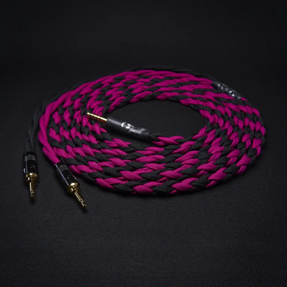 HEDD Audio HEDDphone TWO & GT Custom -kaapeli (kaksois-3,5 mm:n liitäntä) - Aranea-sarja Arachne Audio