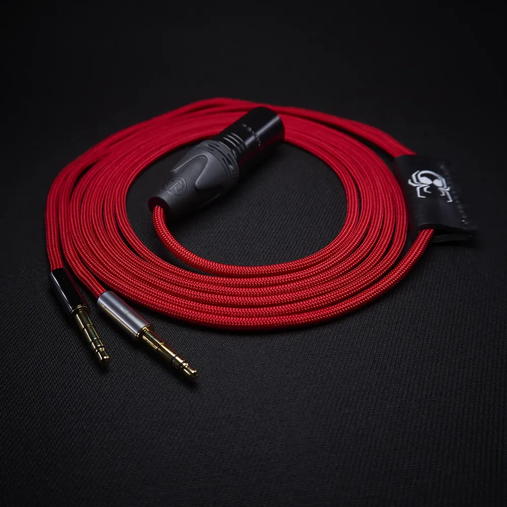 Meze 109 Pro- ja 99 Classics -mukautuskaapeli (kaksois-3,5 mm) - Medusa-sarja Arachne Audio