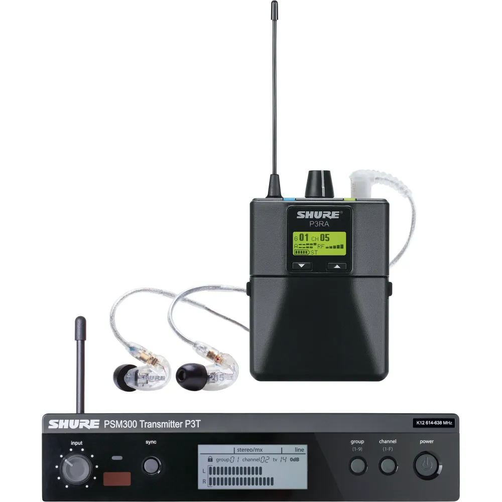 Shure PSM300 SE215 - -ear järjestelmä (H20)