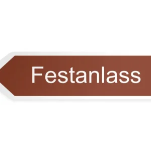 Juhlallinen tilaisuus Opaste - vasemmalle, 40 x 10 cm