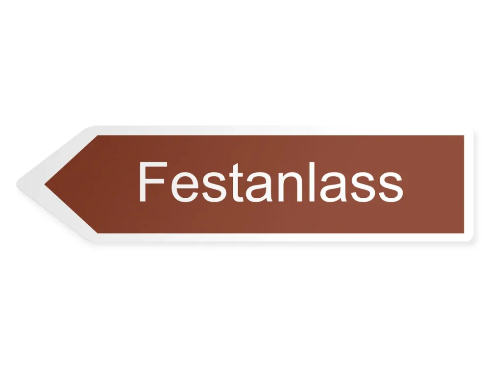 Juhlallinen tilaisuus Opaste - vasemmalle, 40 x 10 cm