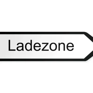 Ladezone Wegweiser Rechts, 60 x 15 cm