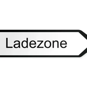 Ladezone Wegweiser Rechts, 40 x 10 cm