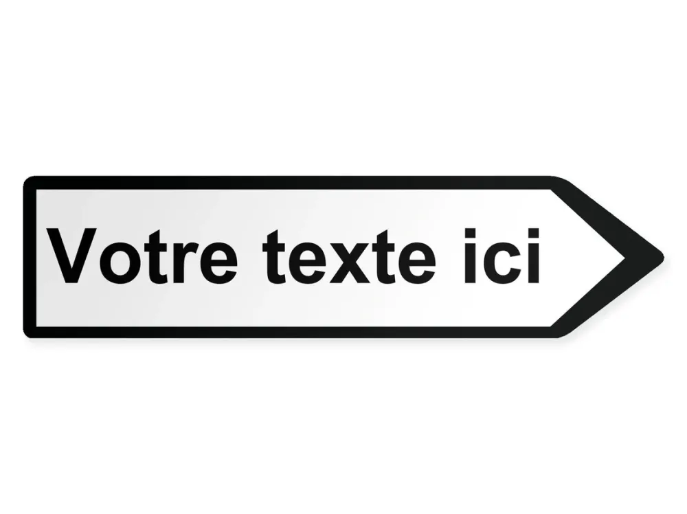 Oma teksti Opaste – oikealle, 80 x 20 cm