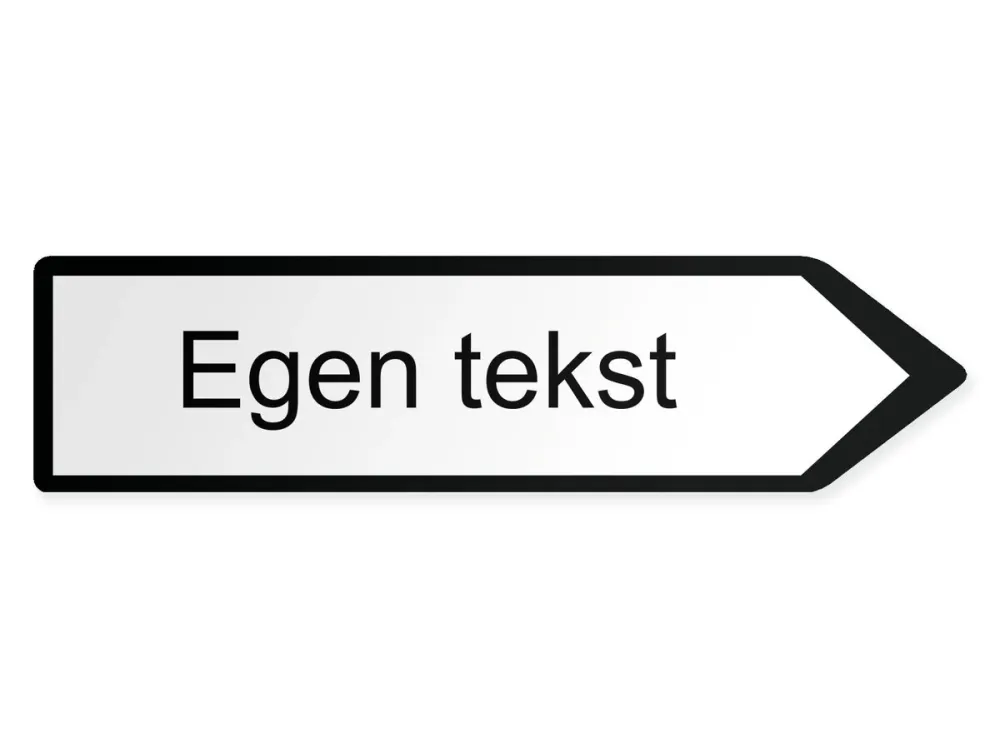 Oma teksti Opaste – oikealle, 80 x 20 cm