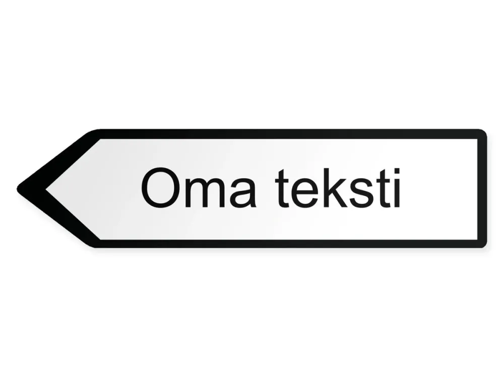 Oma teksti Opaste – vasemmalle, 40 x 10 cm