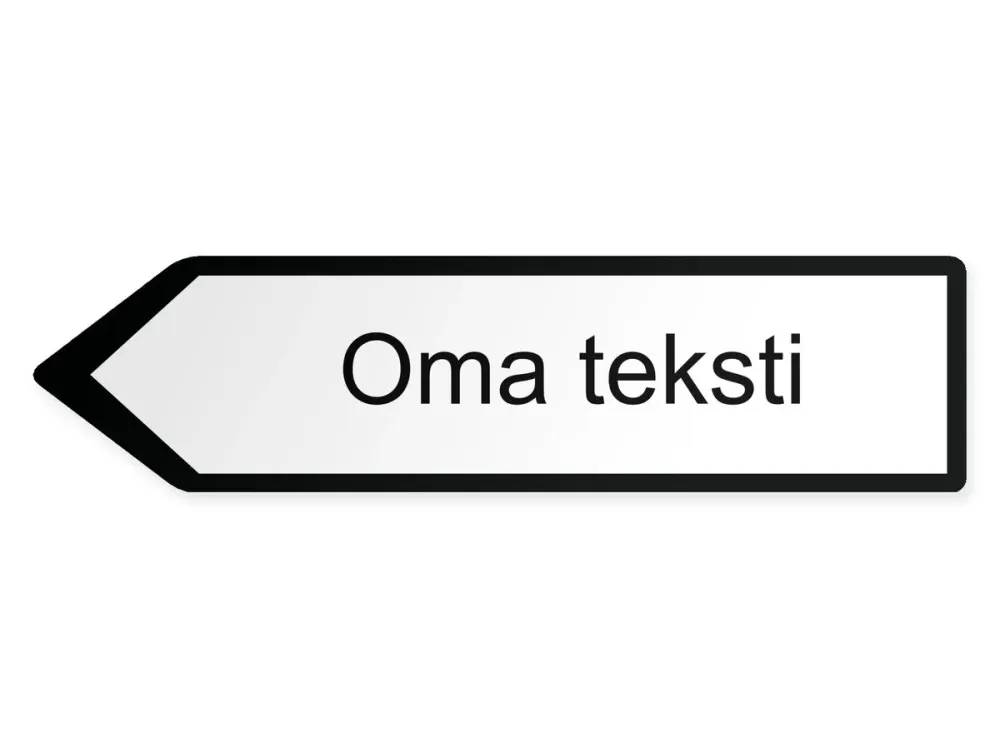 Oma teksti Opaste – vasemmalle, 60 x 15 cm