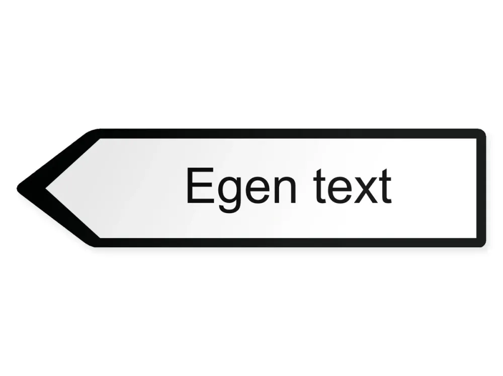 Oma teksti Opaste – vasemmalle, 60 x 15 cm
