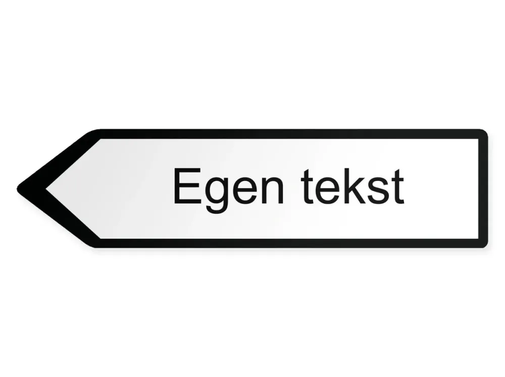 Oma teksti Opaste – vasemmalle, 60 x 15 cm