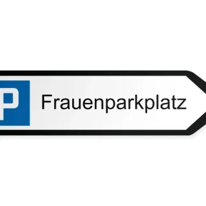 Pysäköintialue naisautoilijoille Opaste - oikealle, 60 x 15 cm