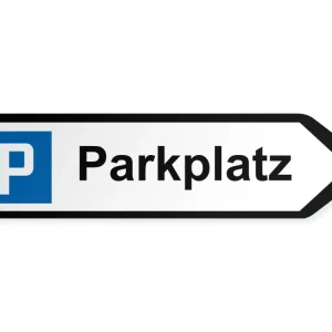 Pysäköintialue Opaste – oikealle, 40 x 10 cm