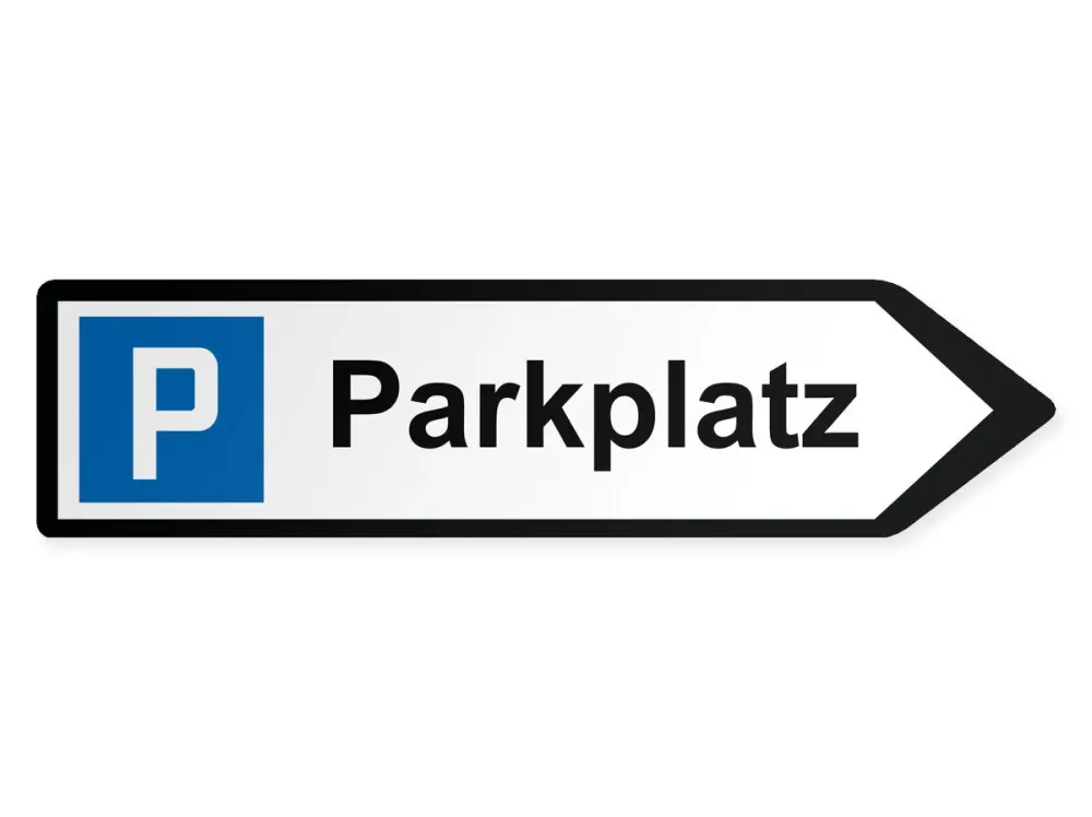 Pysäköintialue Opaste – oikealle, 80 x 20 cm