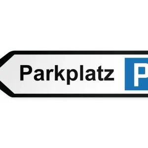 Pysäköintialue Opaste - vasemmalle, 60 x 15 cm