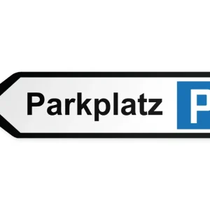 Pysäköintialue Opaste – vasemmalle, 80 x 20 cm