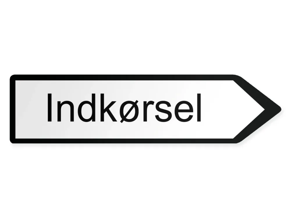 Sisään Opaste – oikealle, 80 x 20 cm