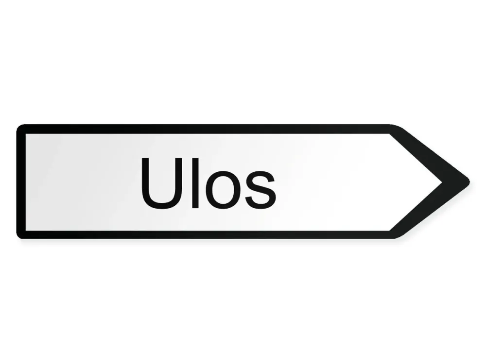 Ulos Opaste – oikealle, 40 x 10 cm