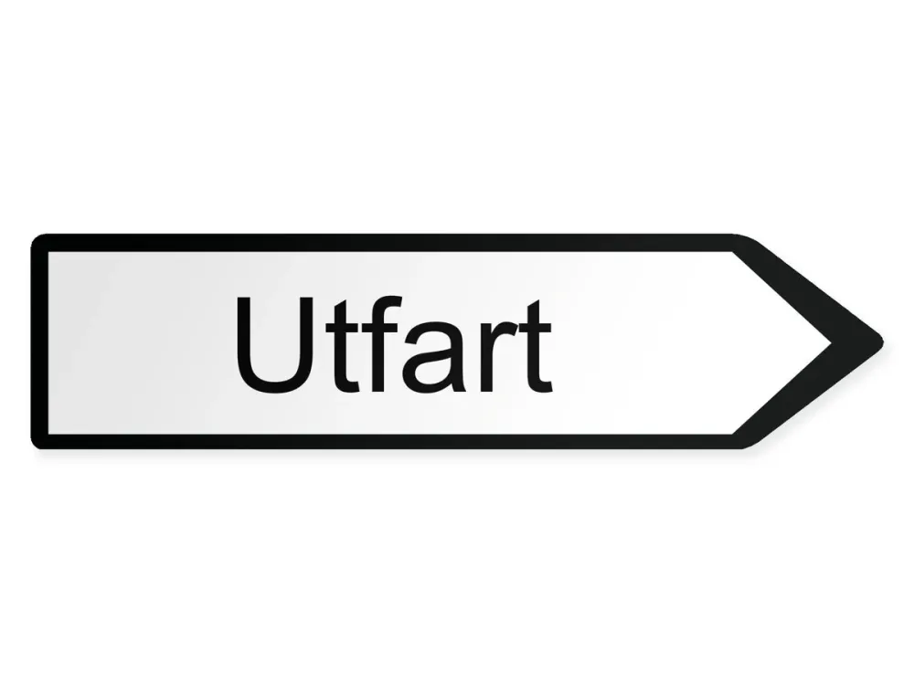 Ulos Opaste – oikealle, 40 x 10 cm