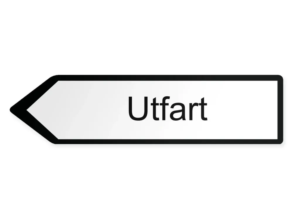 Ulos Opaste – vasemmalle, 40 x 10 cm