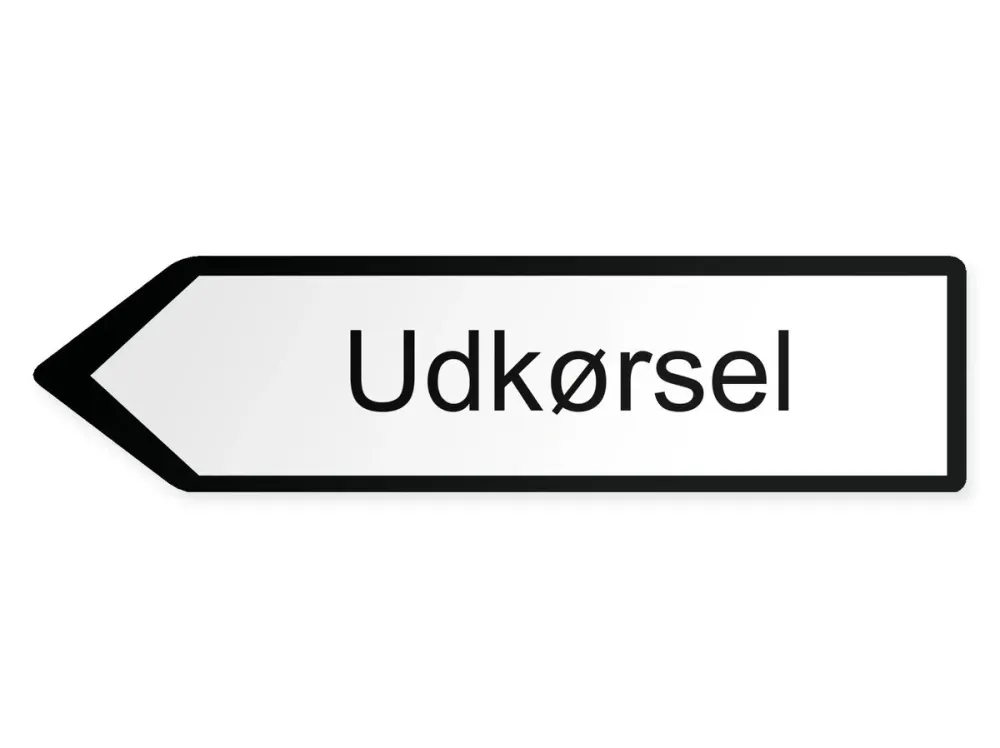 Ulos Opaste – vasemmalle, 40 x 10 cm
