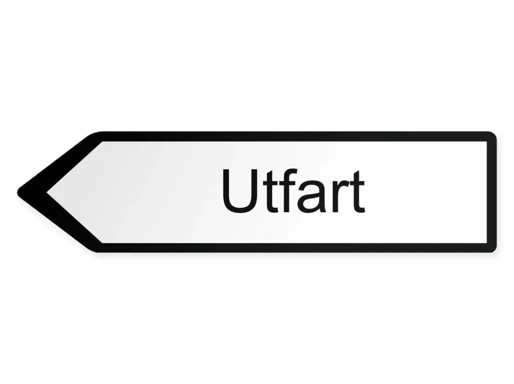 Ulos Opaste – vasemmalle, 60 x 15 cm