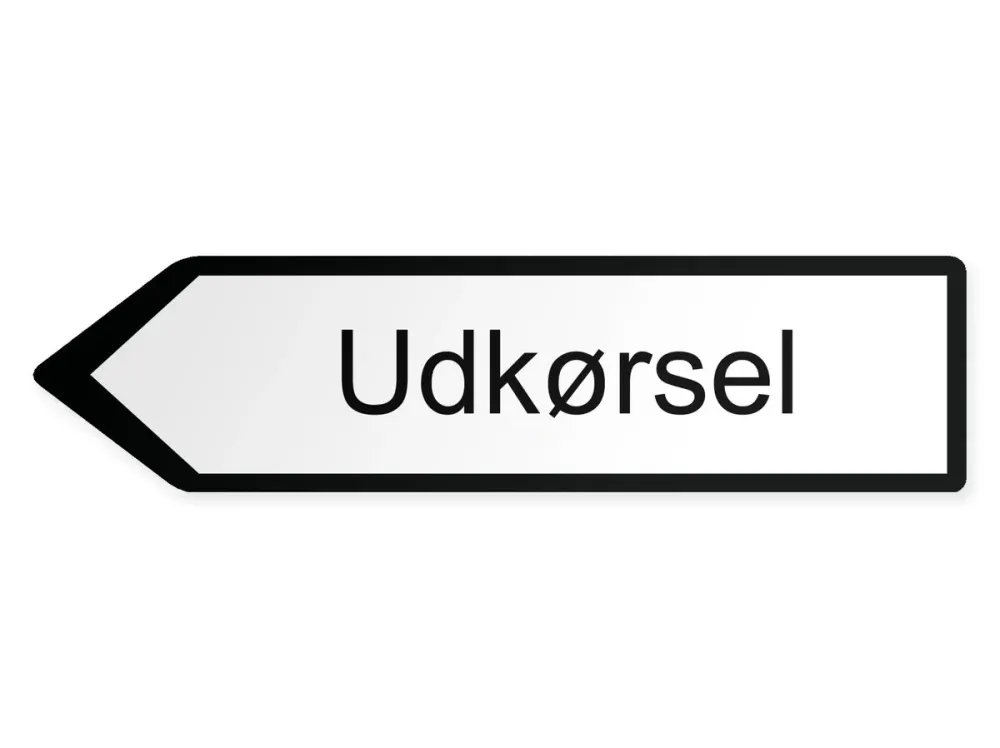 Ulos Opaste – vasemmalle, 60 x 15 cm