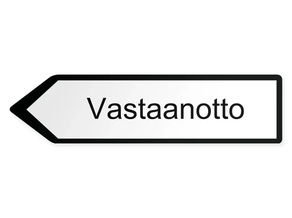 Vastaanotto Opaste - vasemmalle, 40 x 10 cm