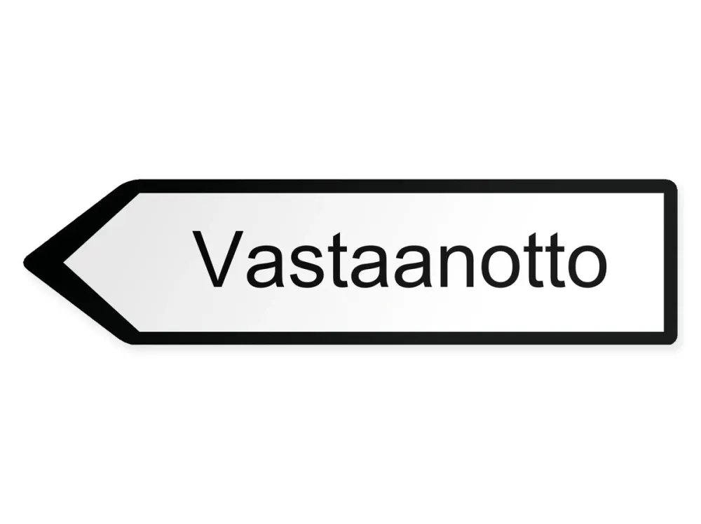 Vastaanotto Opaste - vasemmalle, 60 x 15 cm
