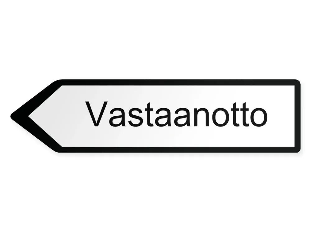 Vastaanotto Opaste - vasemmalle, 80 x 20 cm