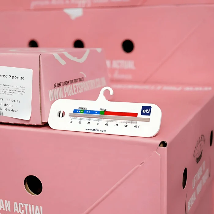 Jääkaapin ja pakastimen vaakasuora lämpömittari