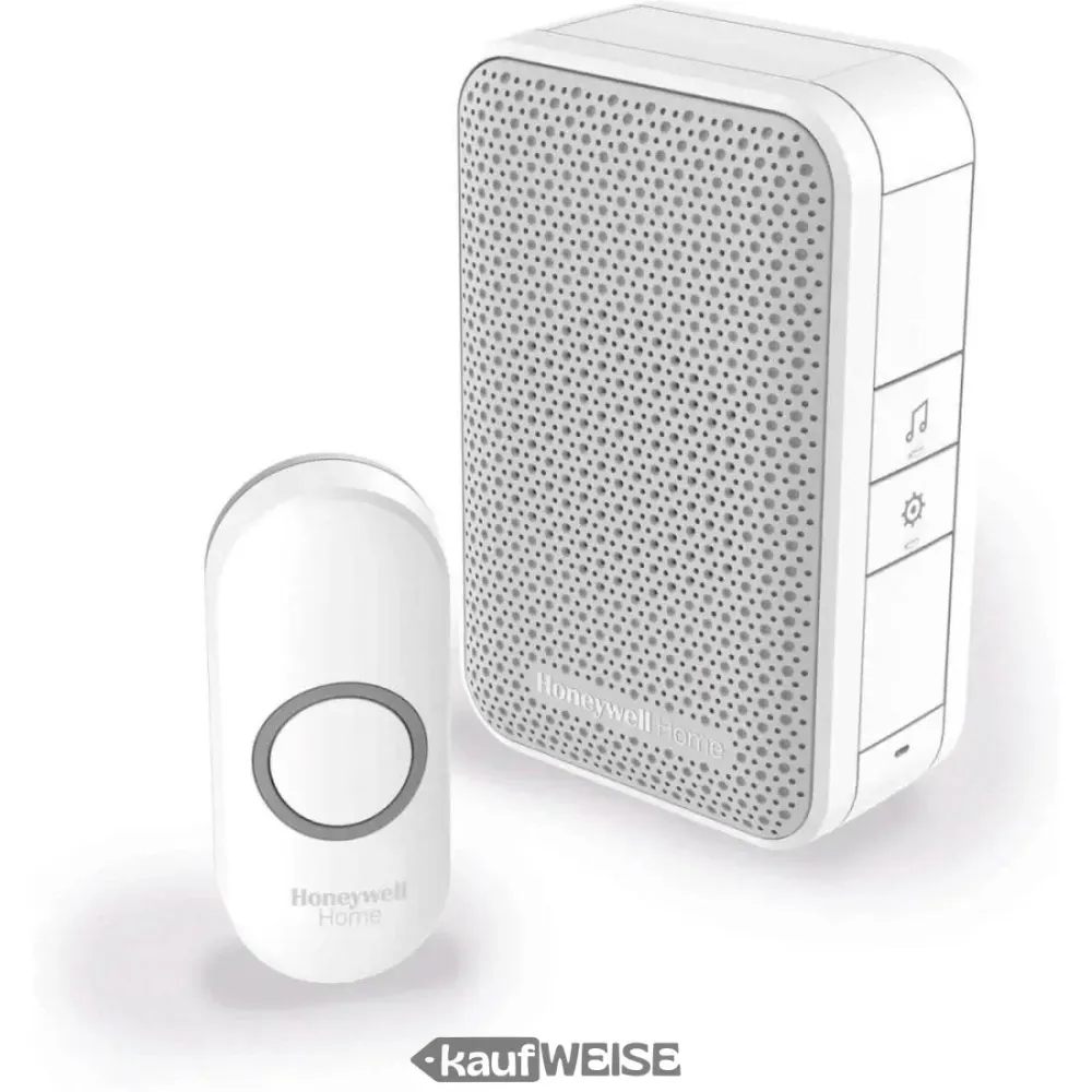 Honeywell Home DC311N langaton ovikello - kannettava ja akkukäyttöinen | Valkoinen | Loud & Clear