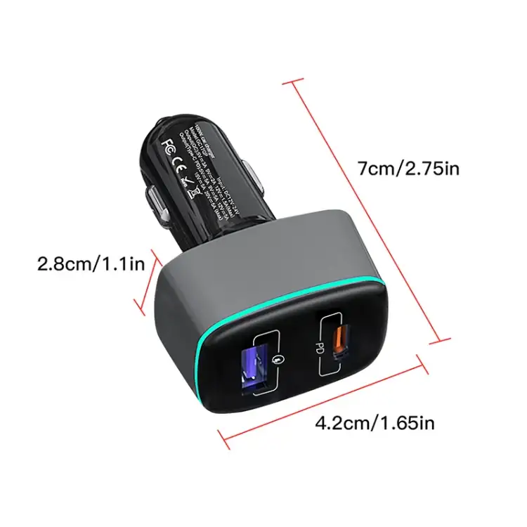 DJI Mavic 3/Mini 2 RCSTQ - Autolaturi 100W DJI Mavic 3:lle ja Minille