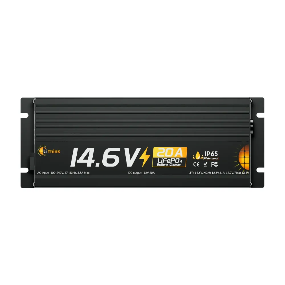 Lithink 14.6V 20A vesitiivis pikalaturi – LiFePO₄-, NCM- ja lyijyakuille